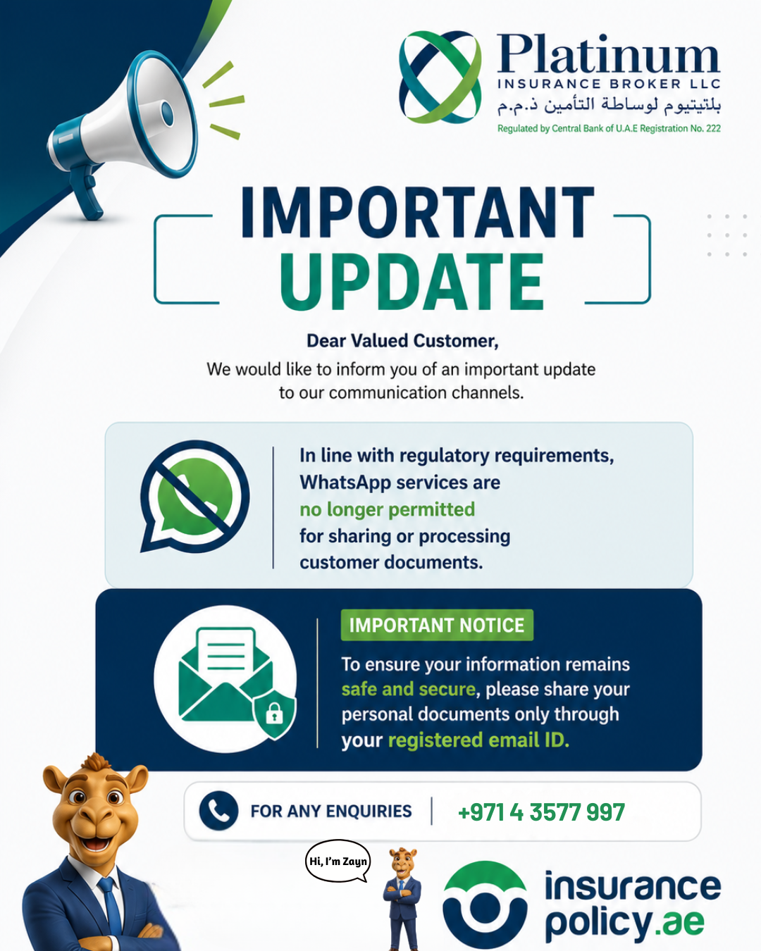 Important Update: Safer & More Secure Communication Channels for Our Customers