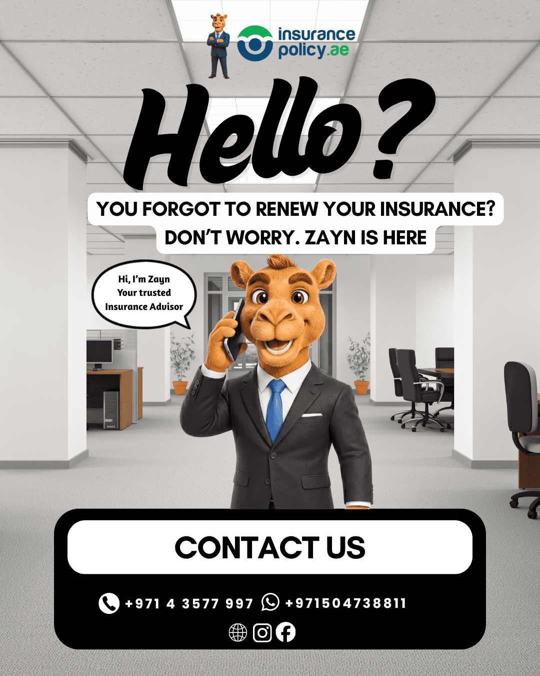 Hello? Is Your Insurance Renewal Due? Zayn Is Here to Help!
