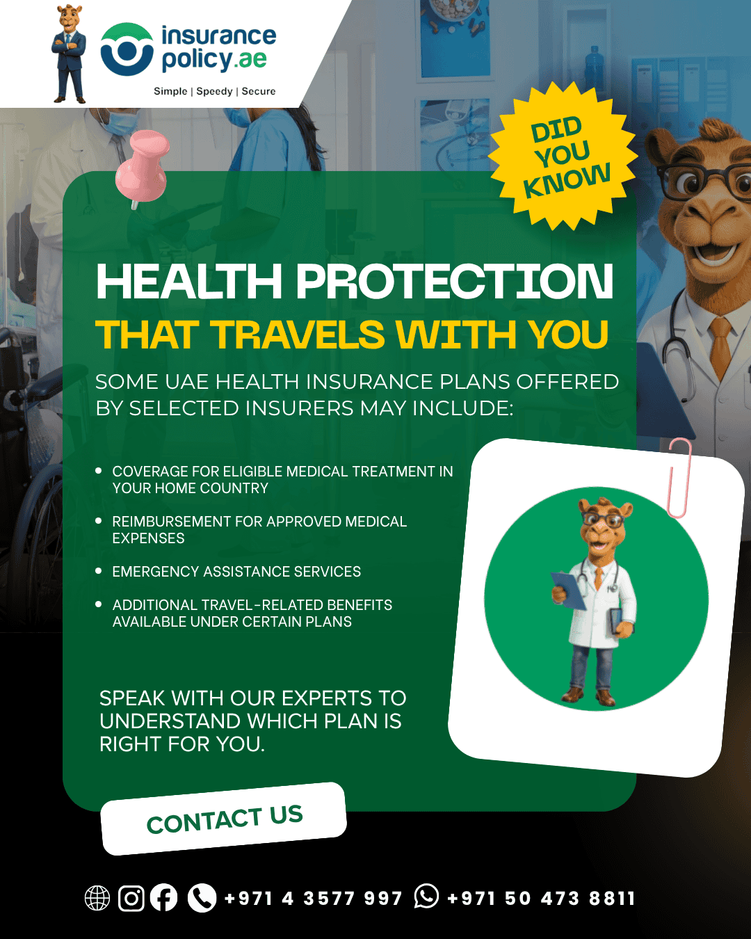 Beyond UAE Borders: How Some Health Insurance Plans Support You in Your Home Country